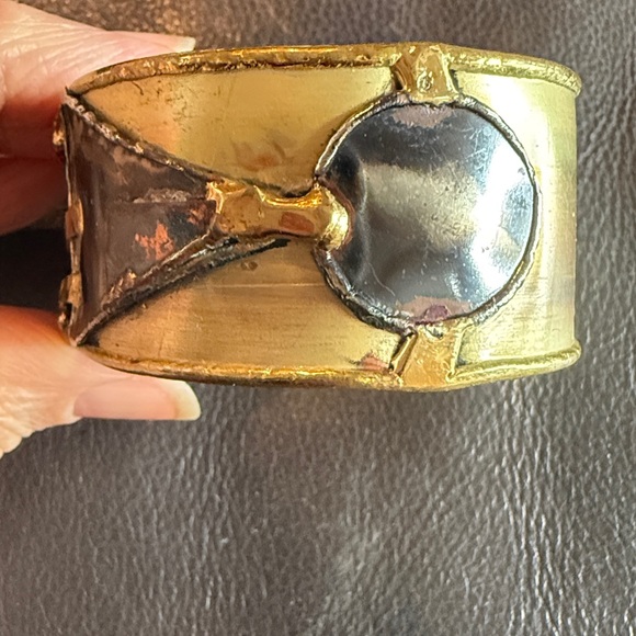 Vintage modernist/brutalist bracelet. Artisan made. Very unique. EUC - Picture 11 of 12
